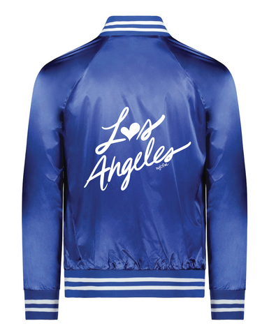 2024 LOS ANGELES Dodger Blue Satin Jacket