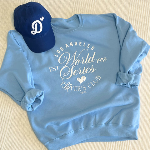 BABY BLUE / WHITE Player's Club Sweatshirt 2024